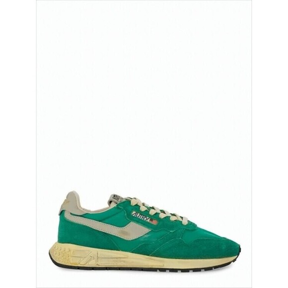 Autry Green Leather And Nylon Sneakers - NWT